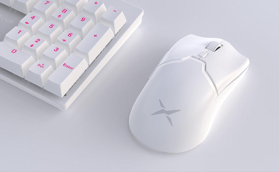 Type C Rechargeable White Wireless Gaming Mouse - GADGIGEAR