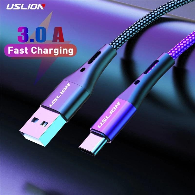 Mobile Phone Fast Charging USB Cable Type C 3A Cable for Samsung S10 S20 Xiaomi mi 11 - GADGIGEAR