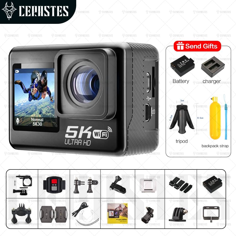 Cerastes 5k Wifi Anti-shake Action Camera